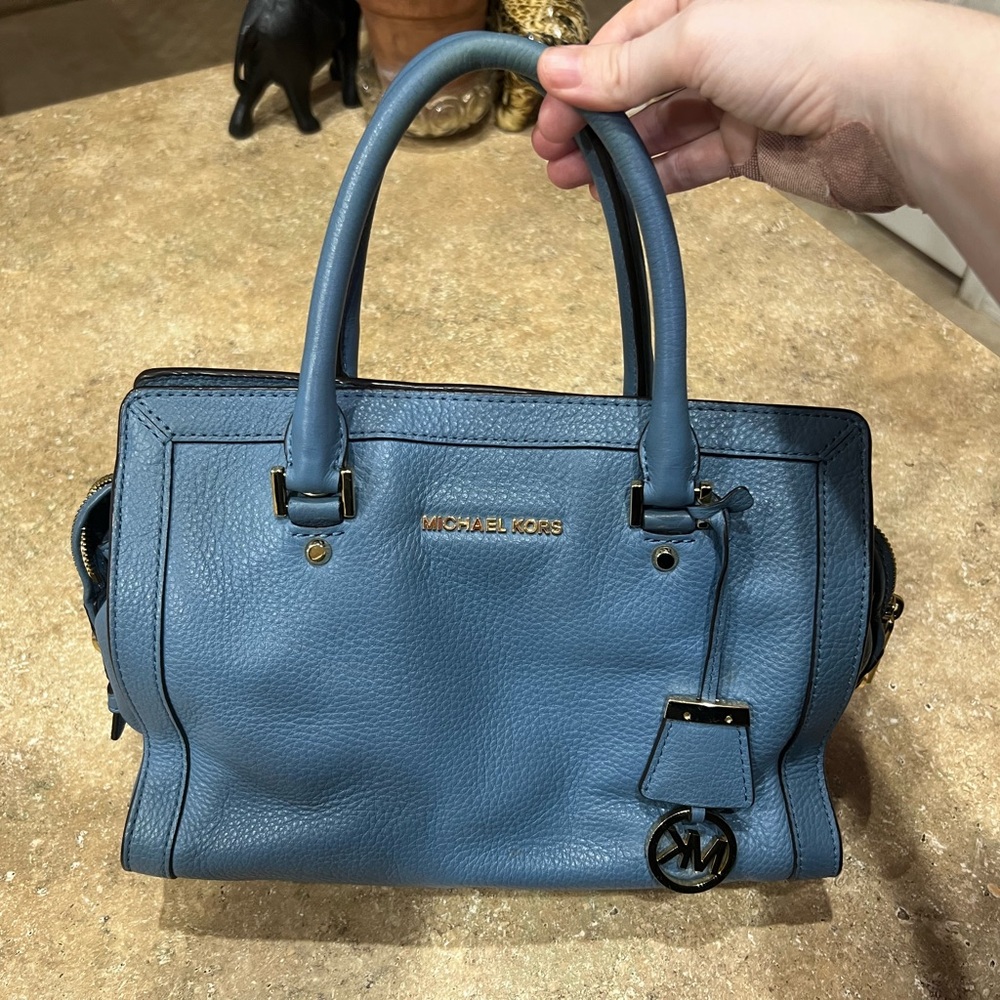 Michael Kors Light Blue Medium Satchel